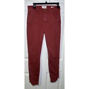Frame Denim Women’s Le High Skinny Jeans In Burnt Henna Color Size 30 NWOT
